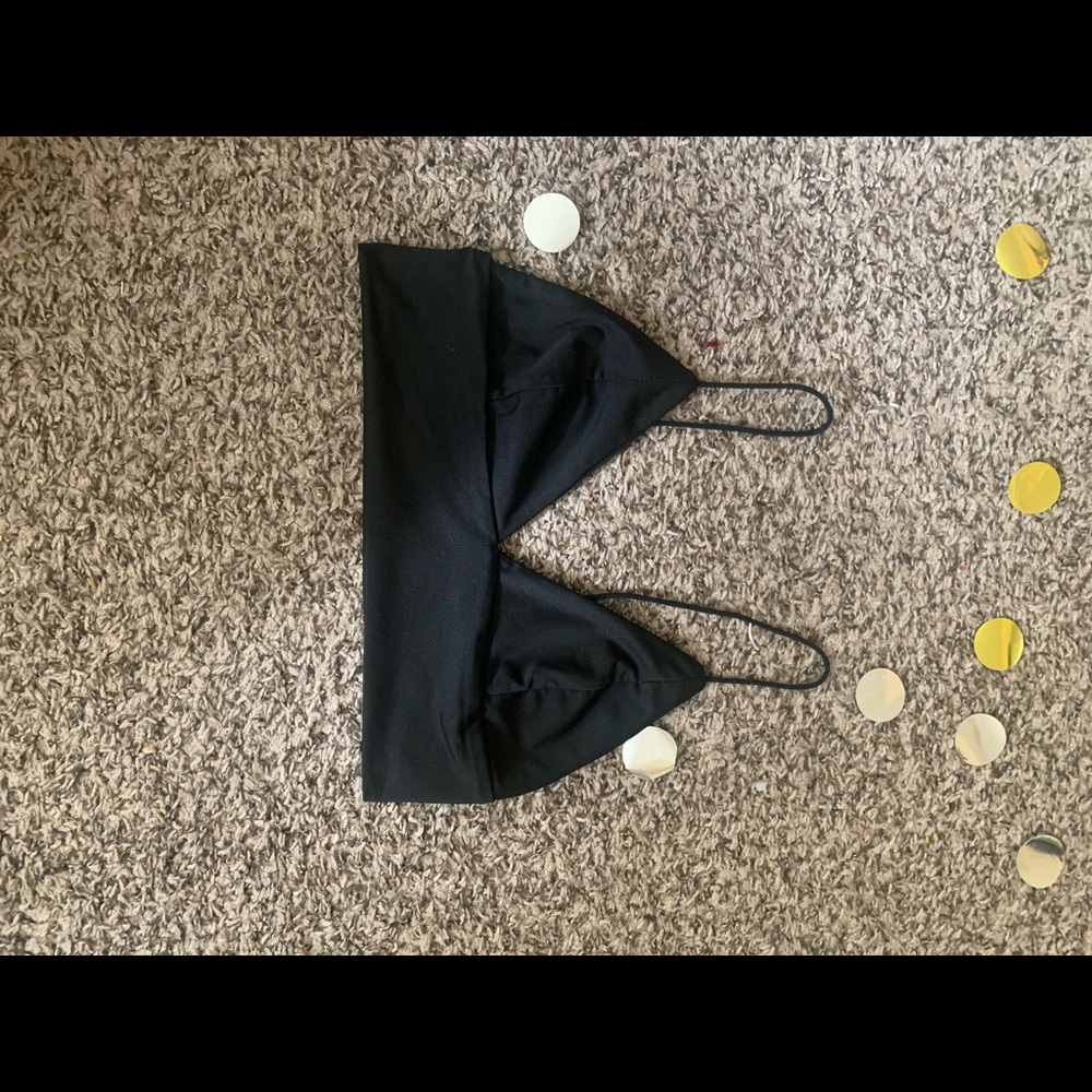 Right under the boob never used